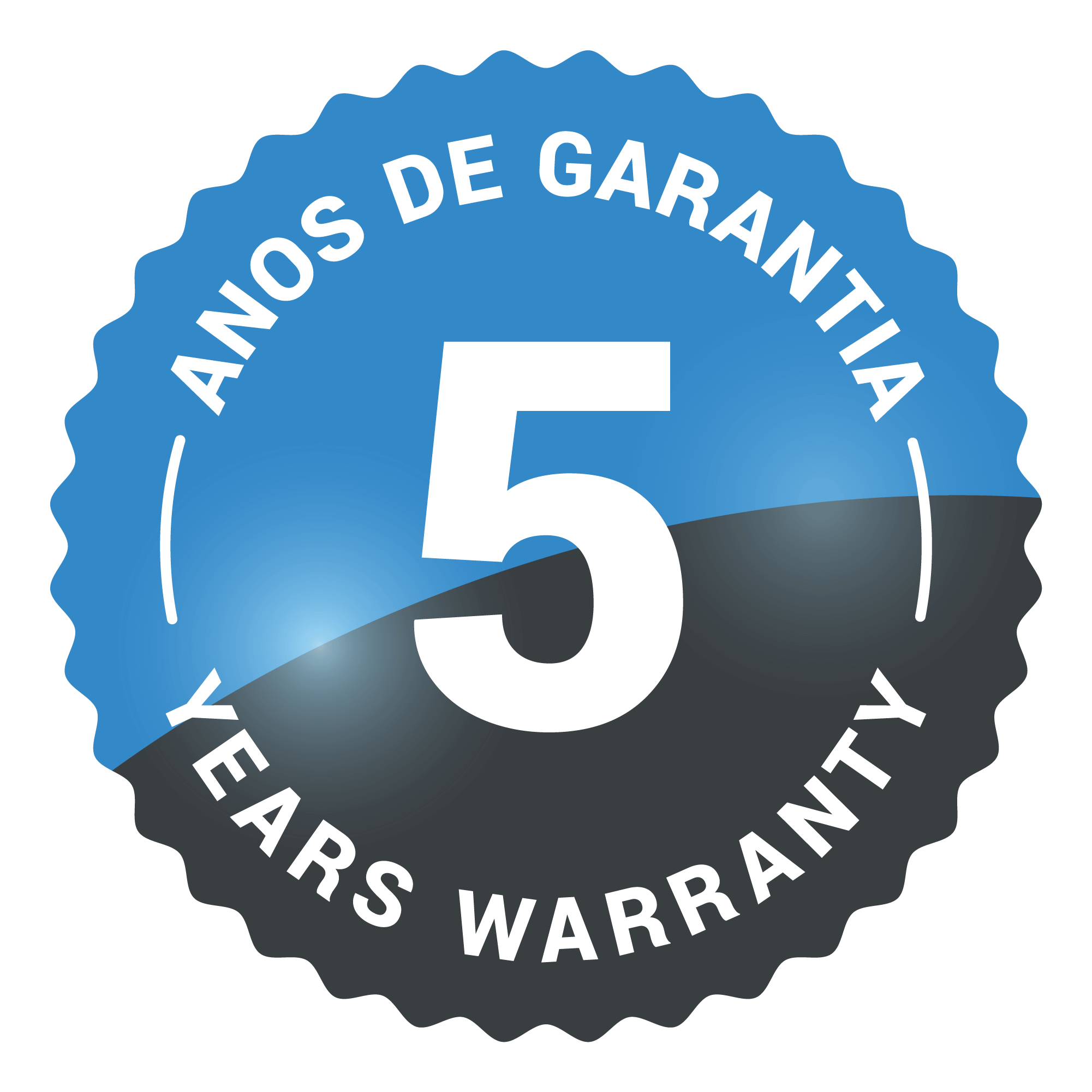 5 anos de garantia